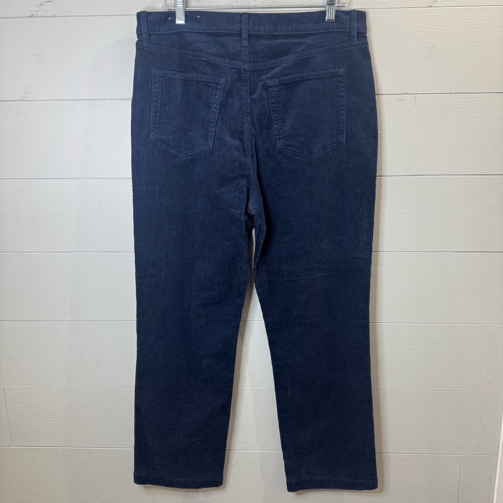 Loft NWOT Straight Corduroy Pants in Deep Space Blue Size 31 / 12 - Picture 6 of 10
